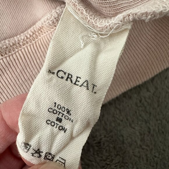 The Great. Terry Cloth Pullover Sweater Women's size 1 Small - Picture 5 of 5